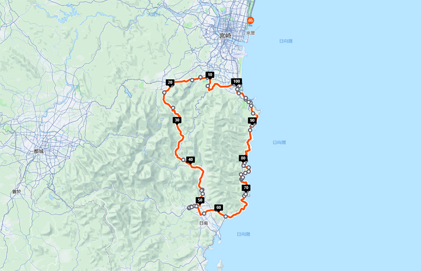 MIYAZAKI太平洋ライド2022(宮崎県 宮崎市、日南市) - スポーツ大会の