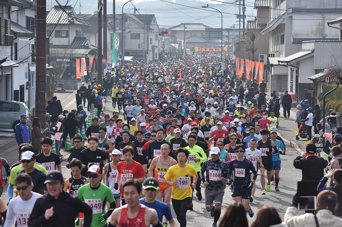 “日本遺産と球磨焼酎の里”
第17回 ひとよし温泉春風マラソン